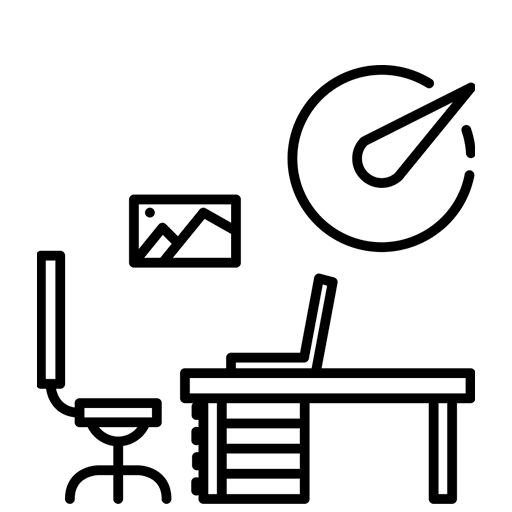 Desks, Cubicles, Tables, and Chairs